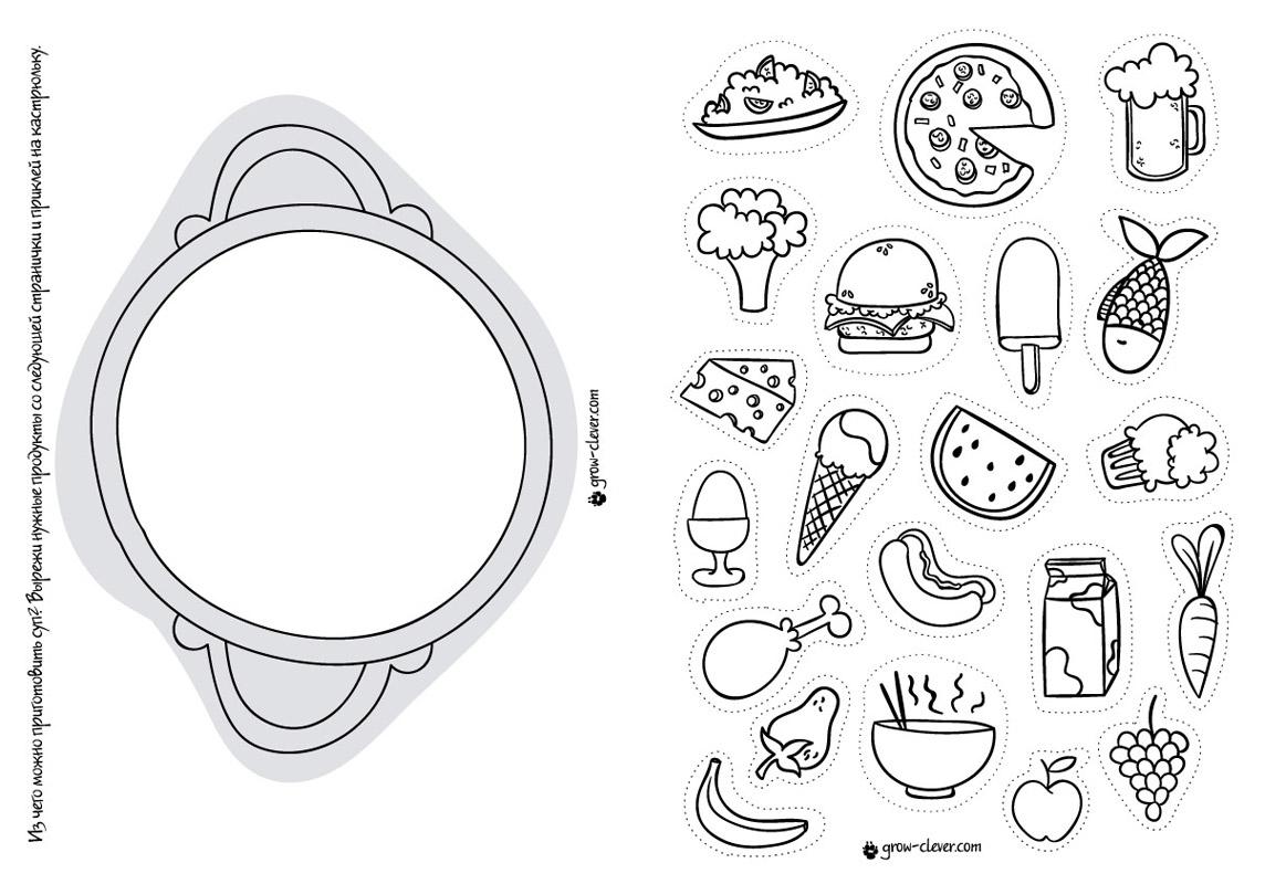 Картинки Раскраски Вредная Еда